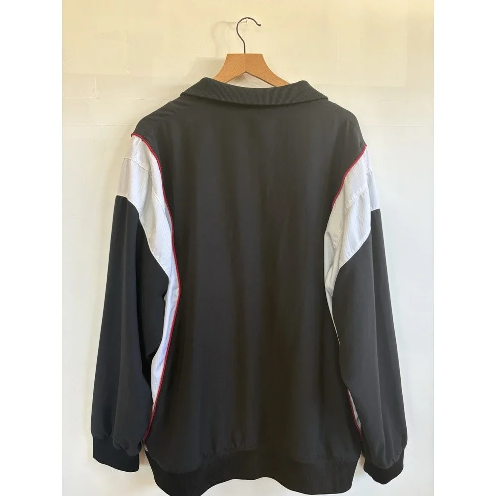 Vintage Y2K 2XL Jordan 2 Way Full Zip Track Jacket Black White Red Piping. Mint.